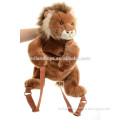 ICTI Audited factory custom Plush Stuffed Toy lion Bag/Plush Animal Handbag/Animal Shape Bag